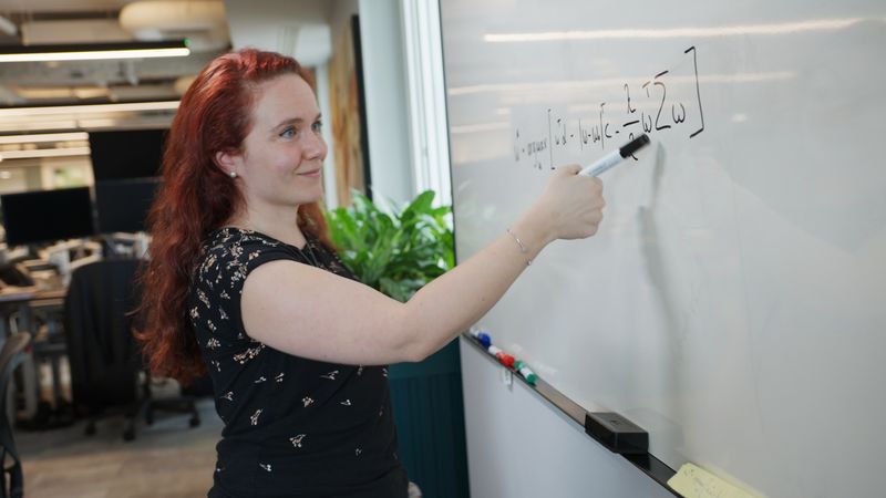 A quantitative researcher at work.